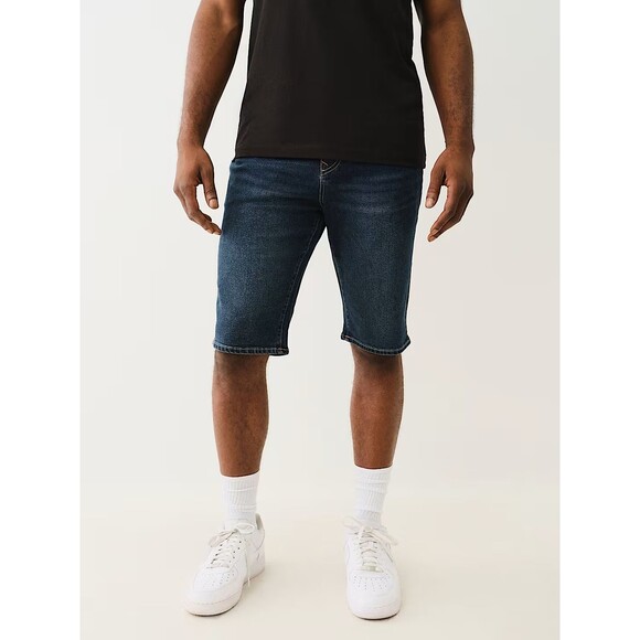 NWT $119 TRUE RELIGION MEN'S SHORTS JEAN SHORTS 36 RICKY SLAP - Picture 4 of 14